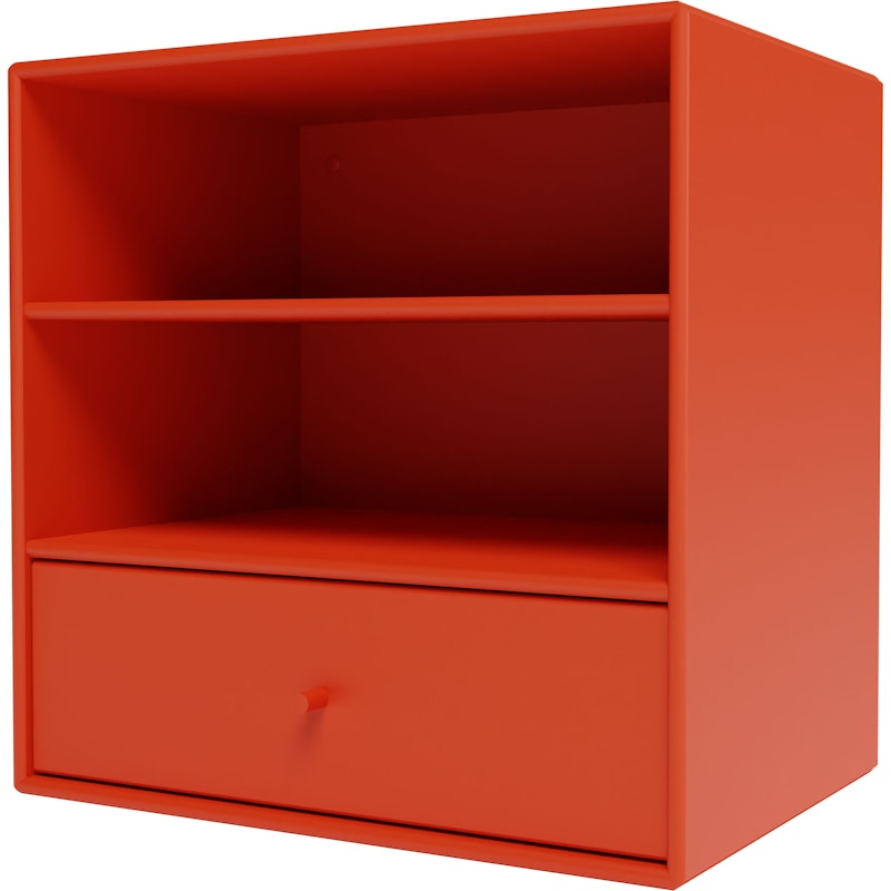 Mini 1005 Shelf With One Drawer, Rosehip