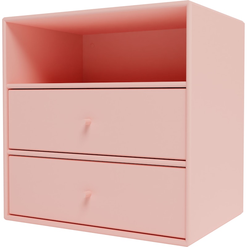 Mini 1006 Shelf With Two Drawers, Ruby