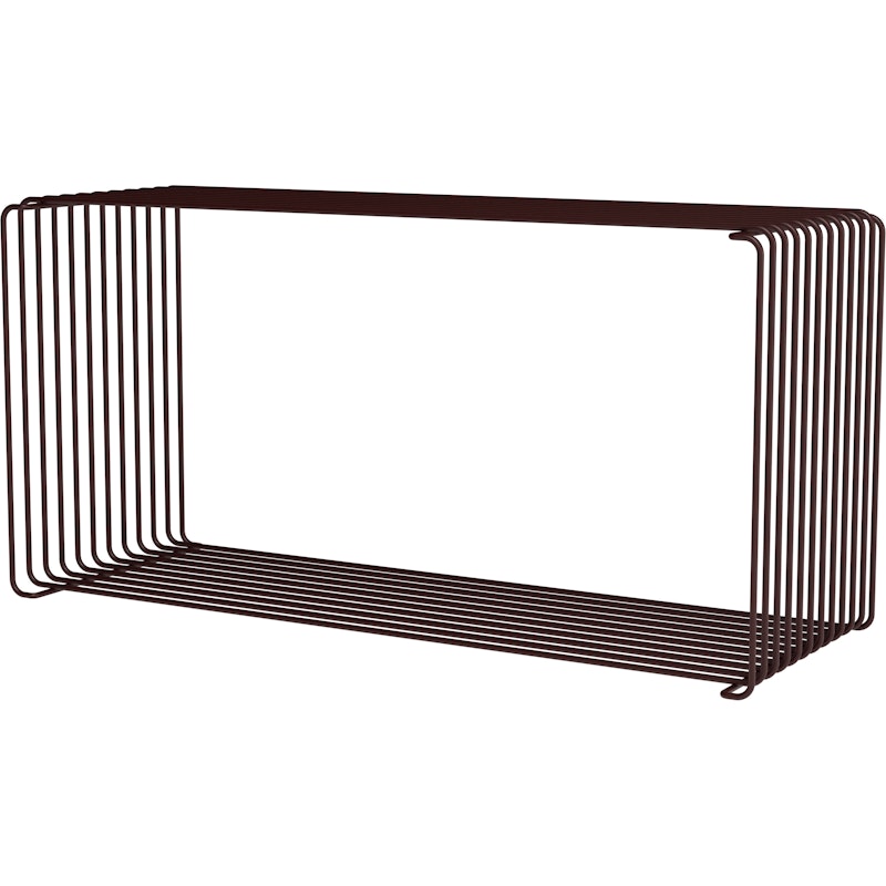Panton Wire Extended Shelf 25,7 cm, Black Red