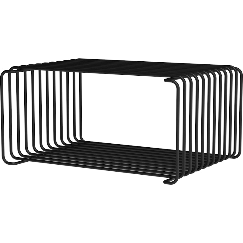 Panton Wire Half Height Shelf 25,7 cm, Black