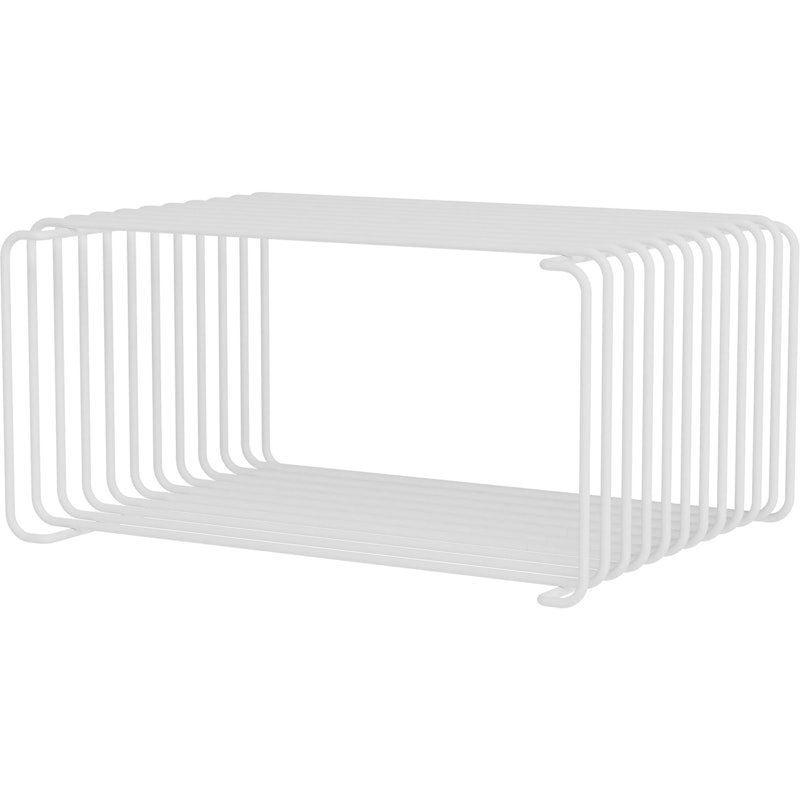Panton Wire Half Height Shelf 25,7 cm, Snow