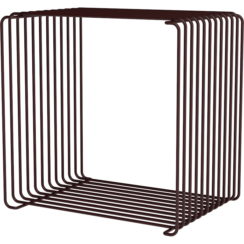 Panton Wire Single Shelf 25,7 cm, Black Red