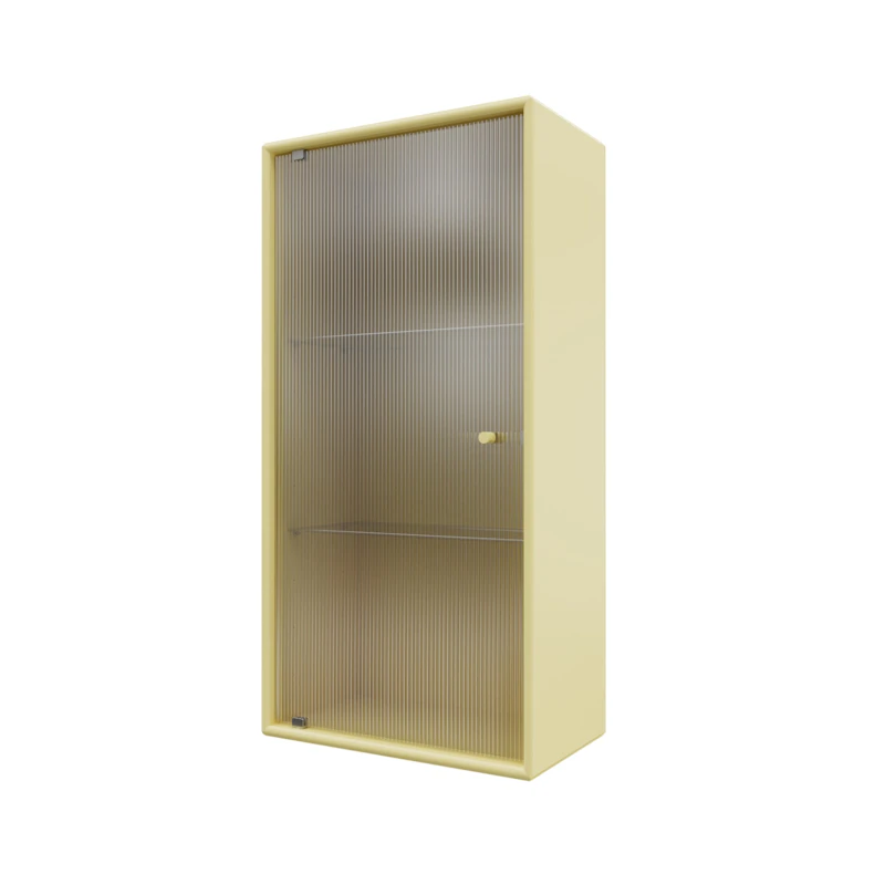 Ripple V Bathroom Cabinet, Camomile