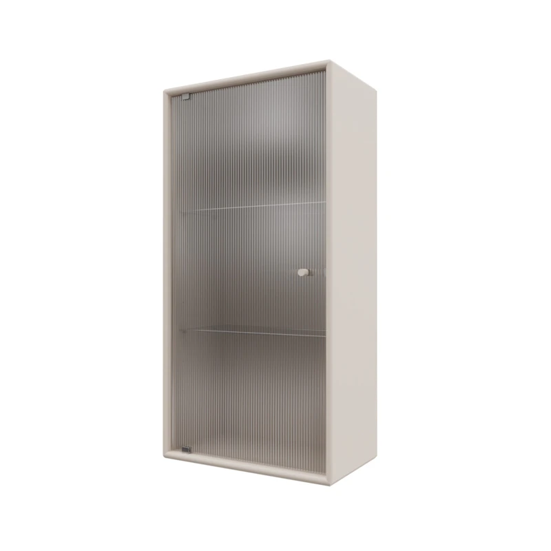 Ripple V Bathroom Cabinet, Clay