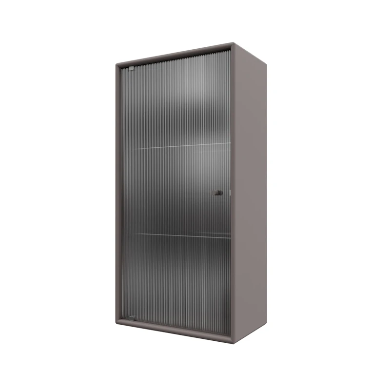 Ripple V Bathroom Cabinet, Coffee