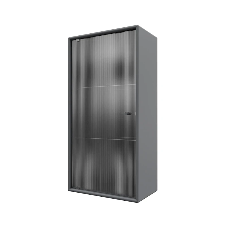 Ripple V Bathroom Cabinet, Coal