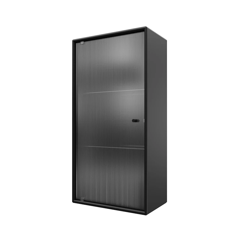 Ripple V Bathroom Cabinet, Black