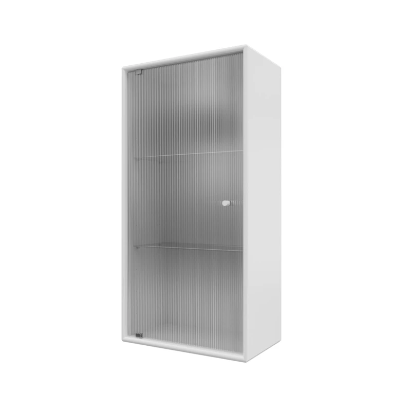 Ripple V Bathroom Cabinet, New White