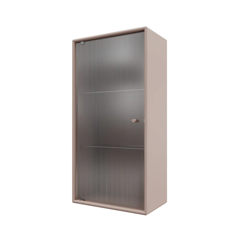 Ripple V Bathroom Cabinet, Mushroom