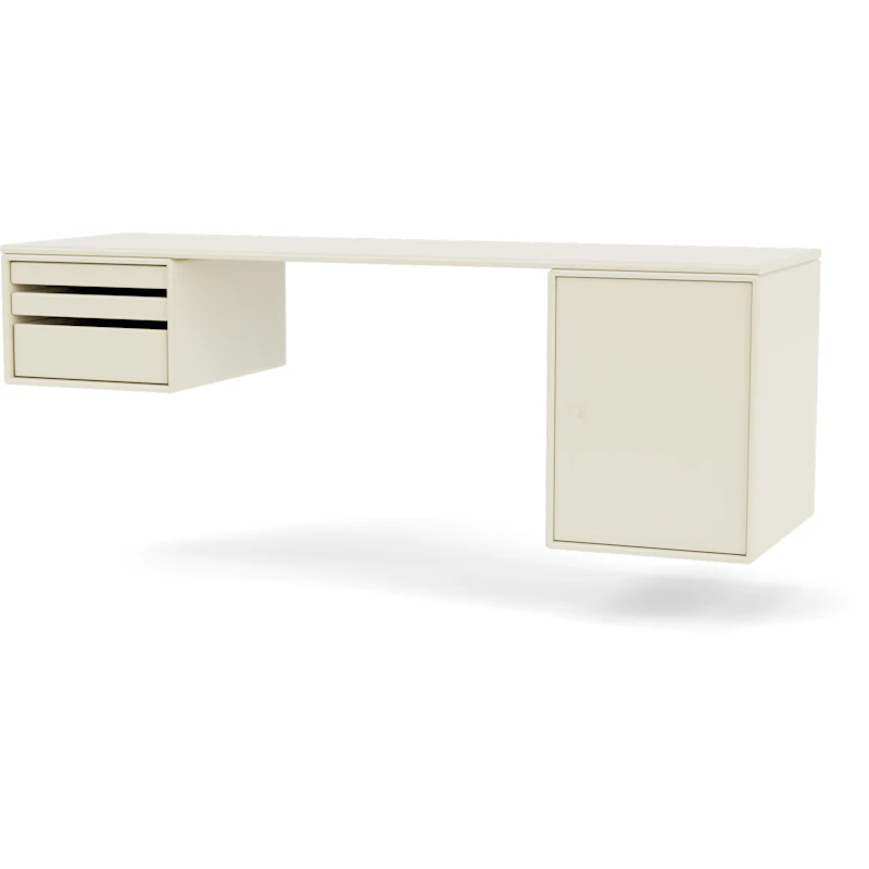 Workshop Wall Hung Desk, Vanilla