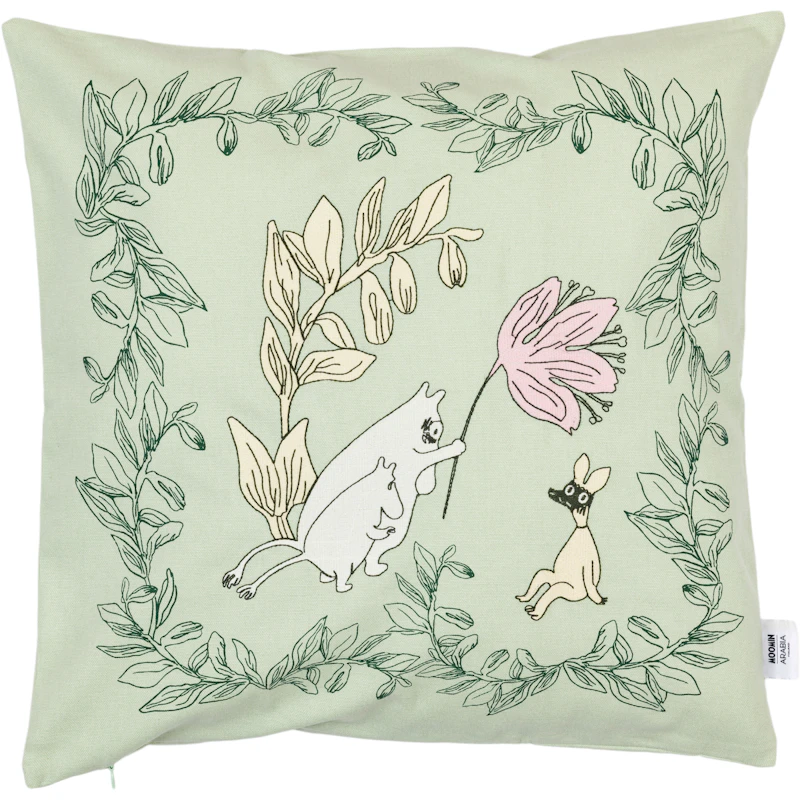 Moomin Cushion Cover 50x50 cm, Green