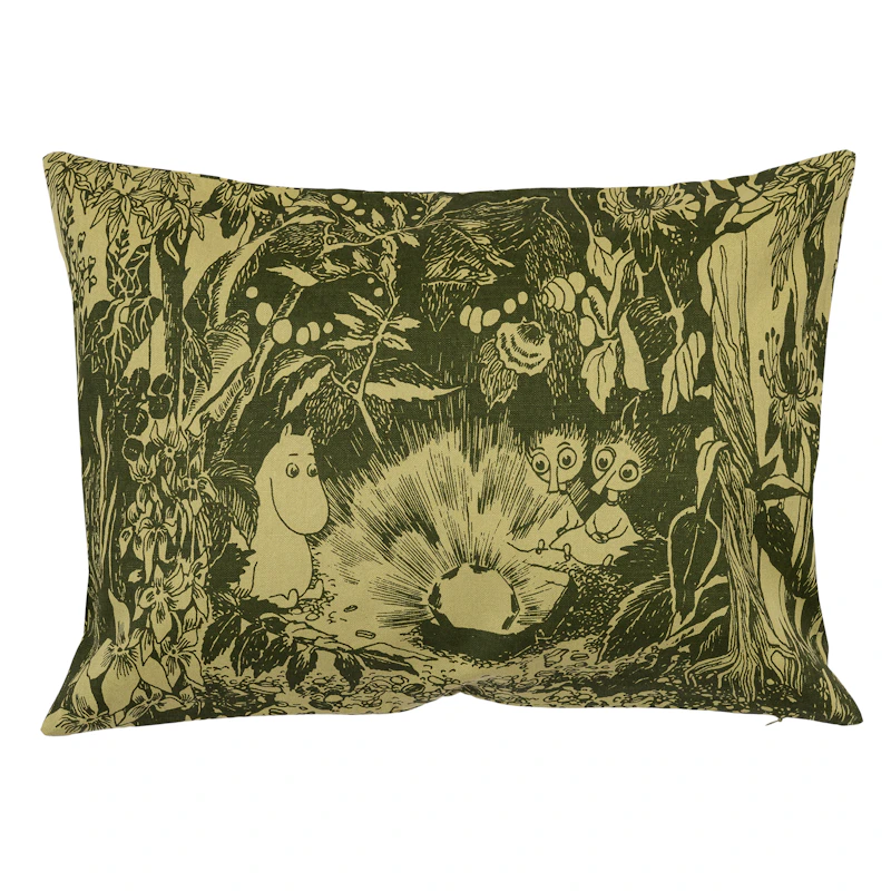 Moomin Cushion Cover The Forest of Mystery 40x58 cm, Green