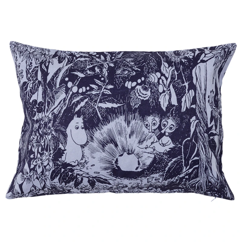 Moomin Cushion Cover The Forest of Mystery 40x58 cm, Blue