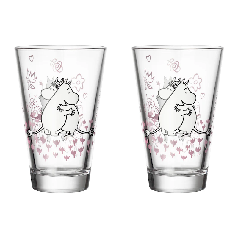 Moomin Glass 2-pack Love 30