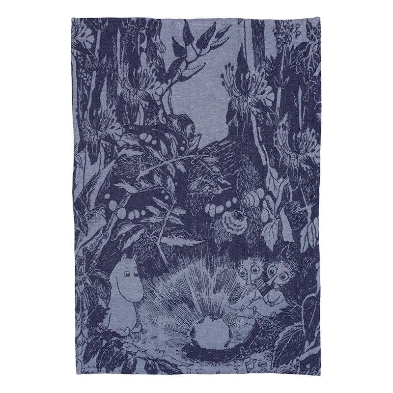Moomin Kitchen Towel The Forest of Mystery, Blue