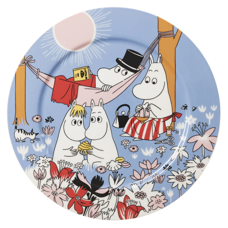 Moomin Serving Plate 30 cm Family Time, Blue