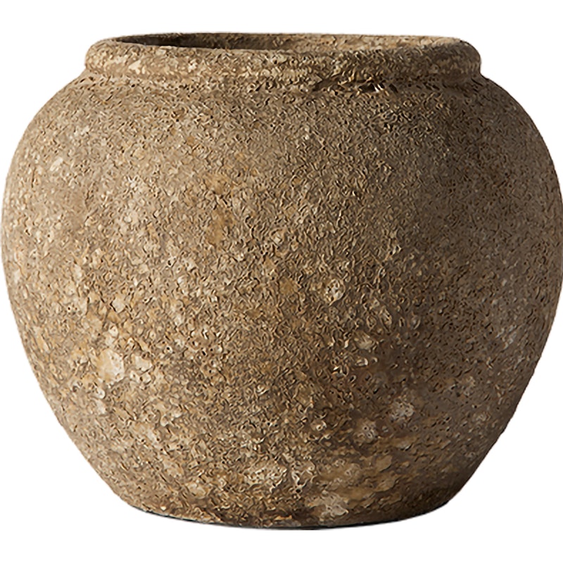 Luna Decorative Pot Beige, 25 cm