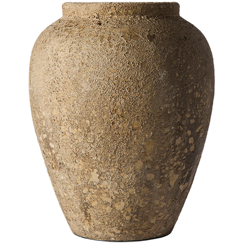 Luna Decorative Pot Beige, 38 cm
