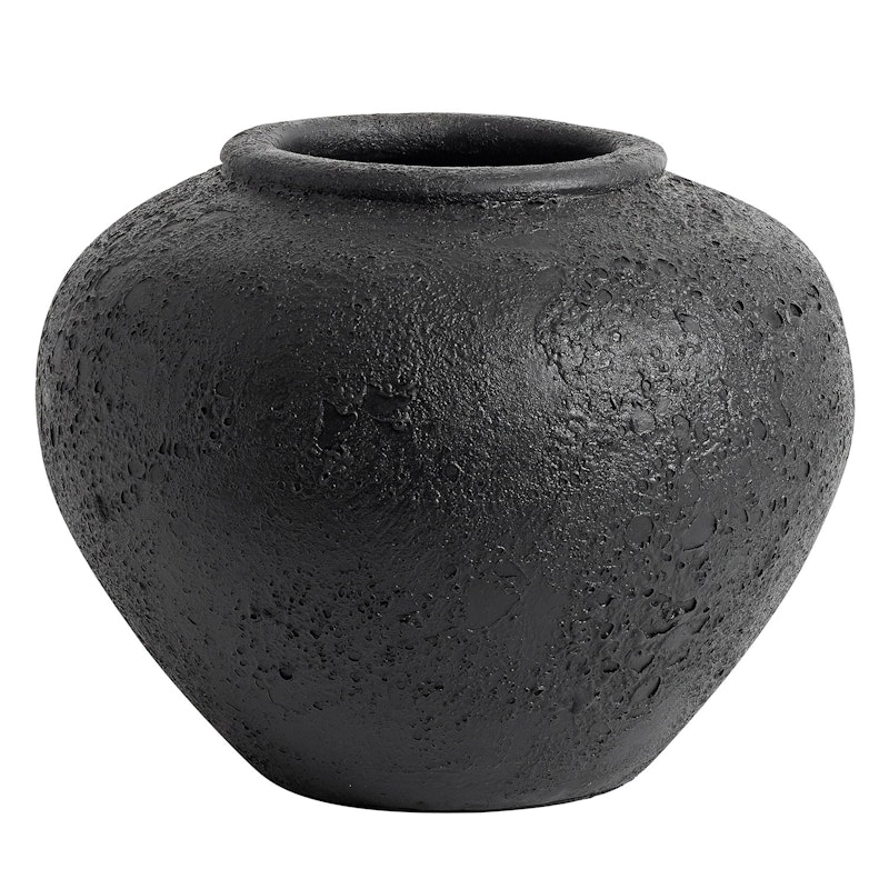 Luna Decorative Pot Black, 26 cm