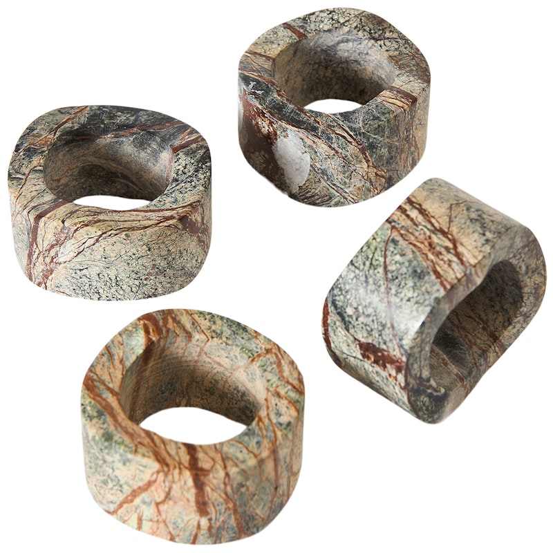 Vita Napkin Rings 4-pack, Seagrass