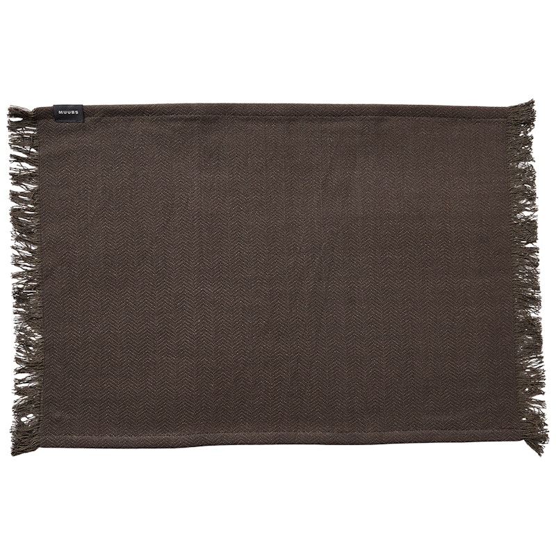 Umami Placemat 36x50 cm, Brown / Black