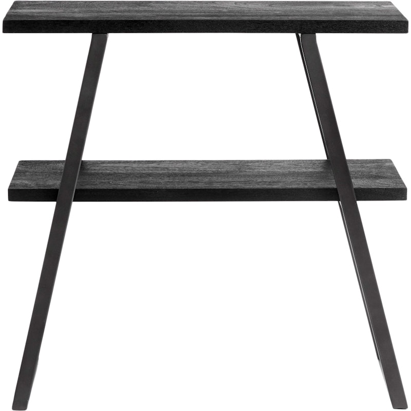 Quill Console Table Bookshelf H75 cm Black Mango Wood Iron