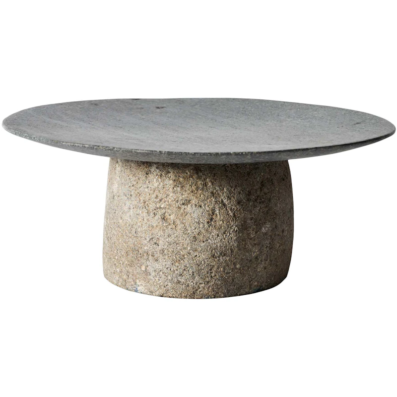 Valley Pedestal Ø25 cm, Grey / Nature