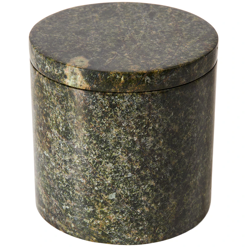 Vita Jar With Lid Marble, Seagrass