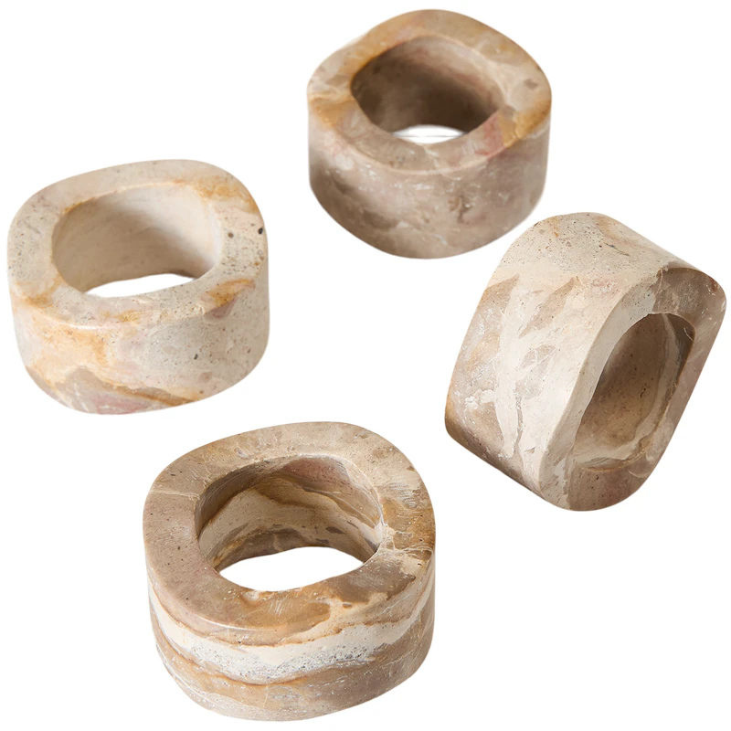 Vita Napkin Rings 4-pack, Seashell