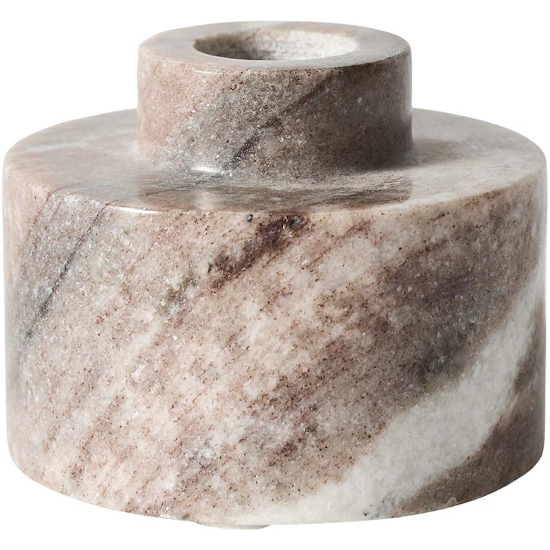 White Candle holder M - Seagrain