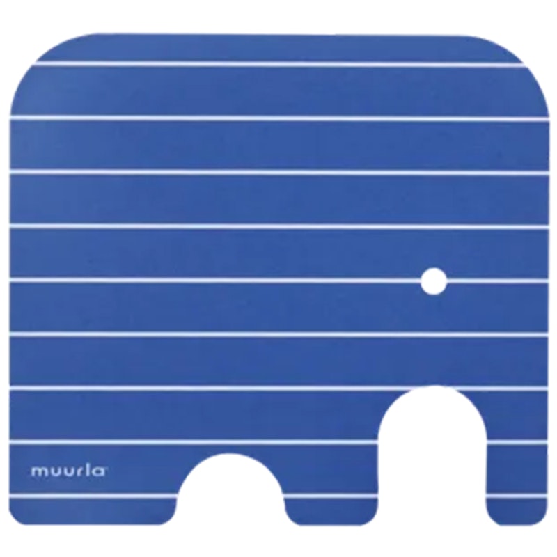 Elephant Coaster 10x11 cm, Blue