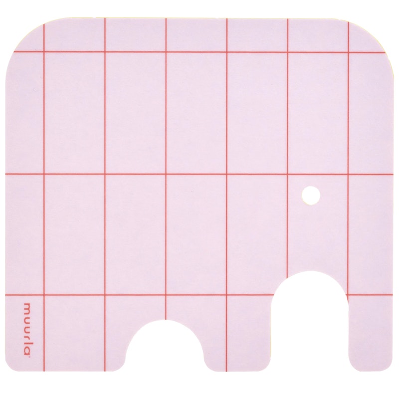 Elephant Coaster 10x11 cm, Pink