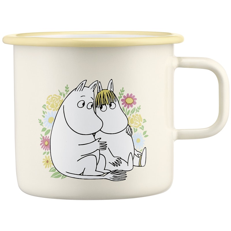 Moomin Flowers Enamel Mug 55 cl