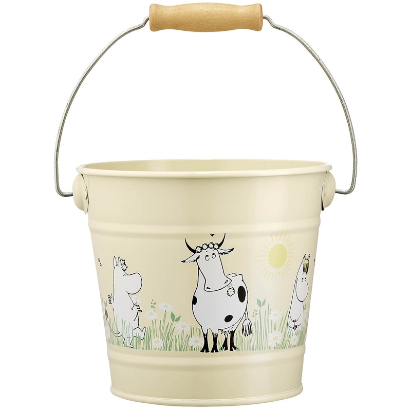Moomin In the garden Bucket 2 L, Yellow