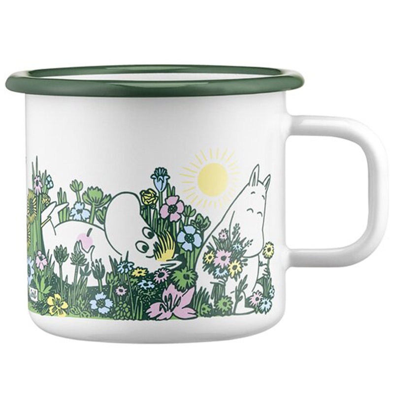 Moomin In the garden Enamel Mug 37 cl