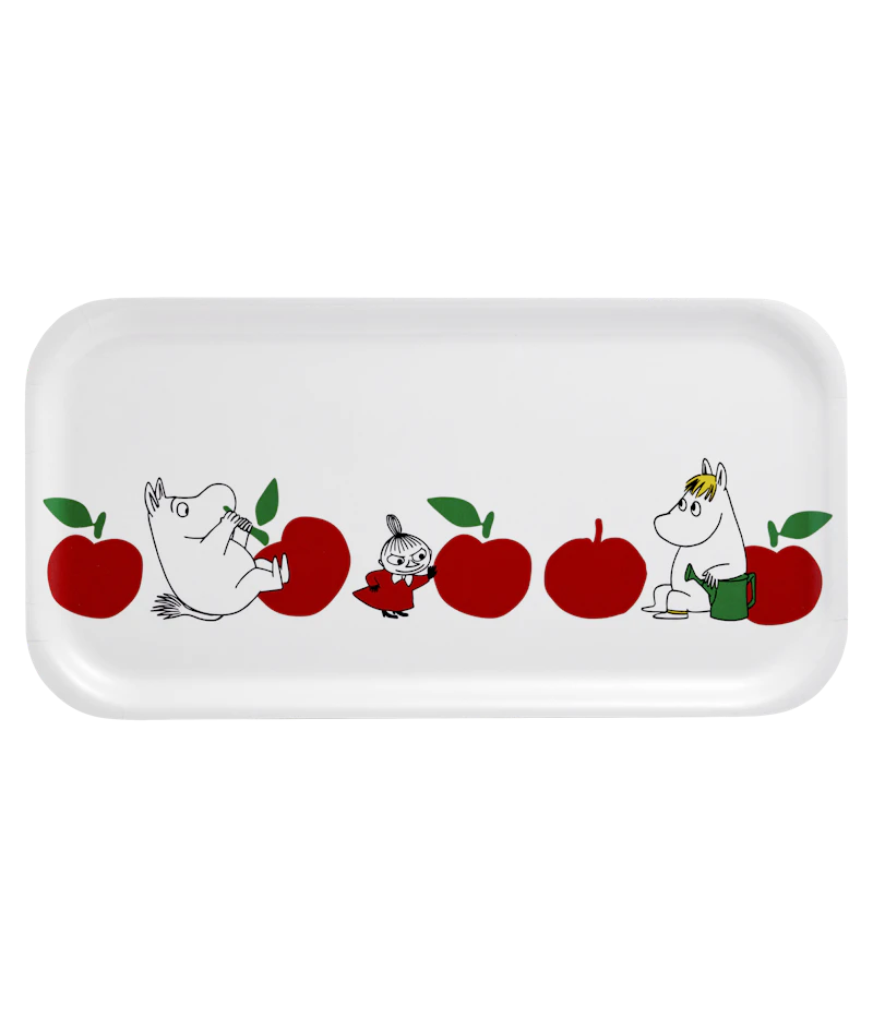 Moomin Joyfull Apples Tray 43x22 cm