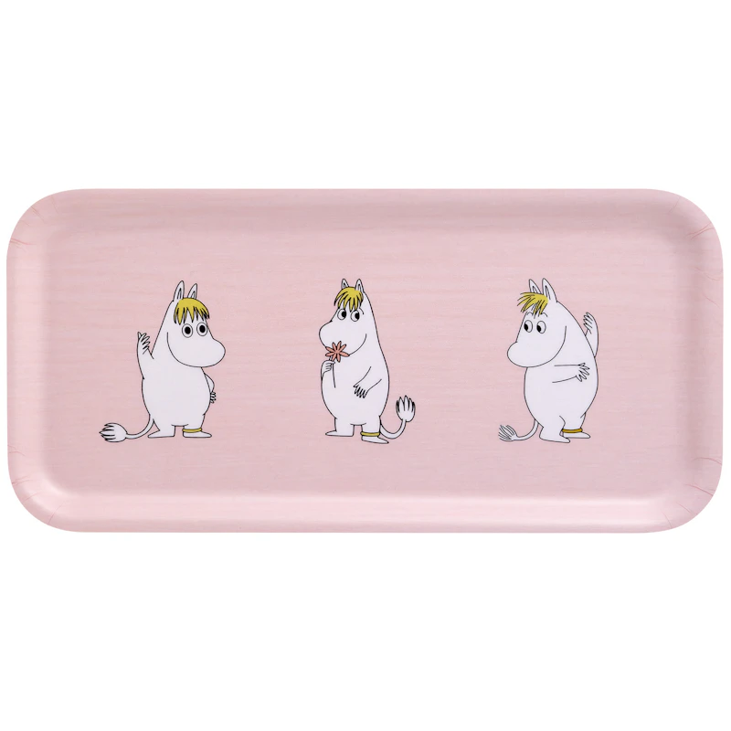 Moomin Retro Tray 27x13 cm, Pink