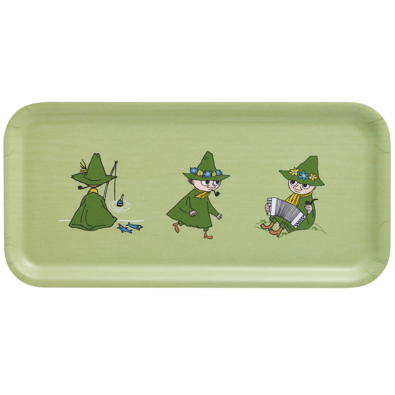 Moomin Retro Tray 27x13 cm, Green