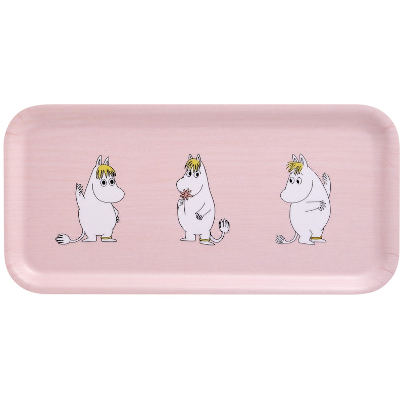 Moomin Retro Tray 27x13 cm, Pink