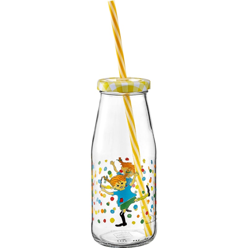 Pippi Bottle With Straw Hoppsansa