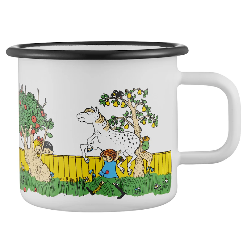 Pippi The Way Home Enamel Mug 37 cl