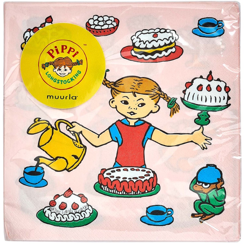 Pippi's Birthday Napkin 33x33 cm