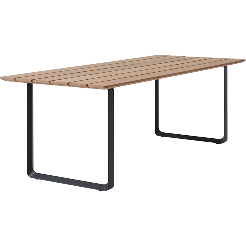 70/70 Outdoor Table 90x225 cm, Mahogany / Anthracite