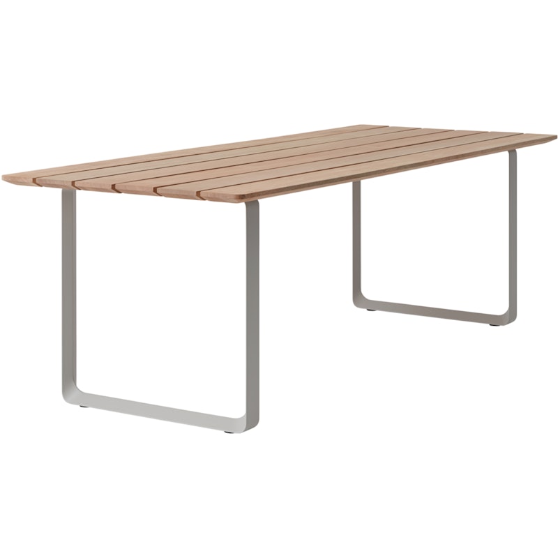 70/70 Outdoor Table 90x225 cm, Mahogany / Grey