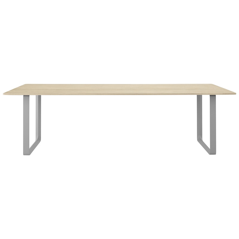 70/70 Table 108x255 cm, Solid Oak / Grey