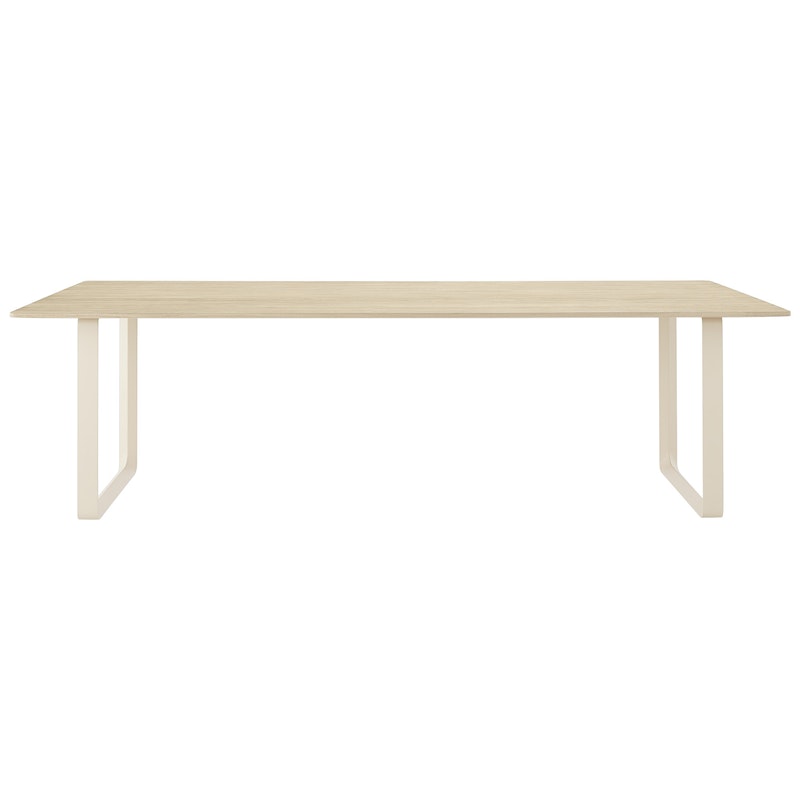 70/70 Table 108x255 cm, Solid Oak / Sand