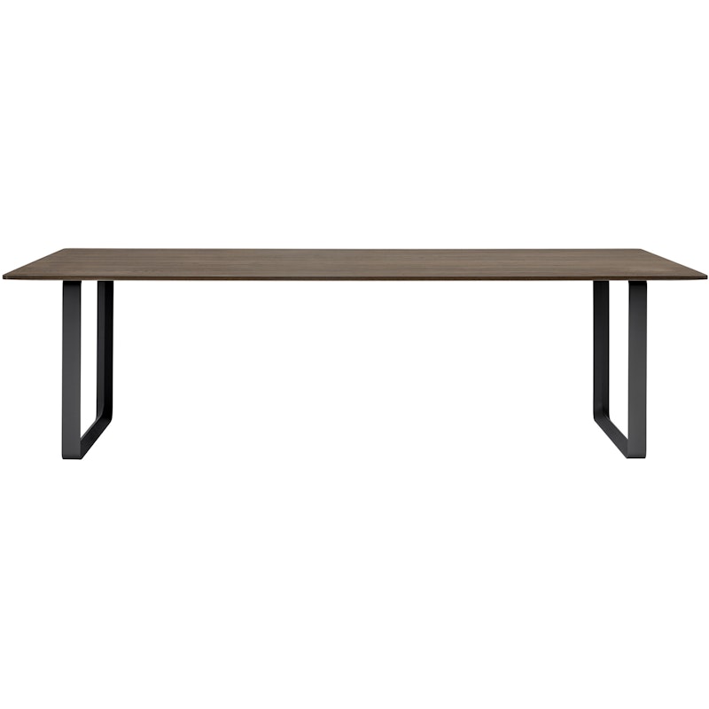 70/70 Table 108x255 cm, Solid Smoked Oak / Black