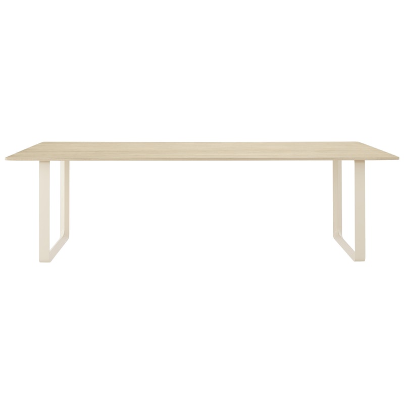 70/70 Table 108x255 cm, Oak Veneer / Sand