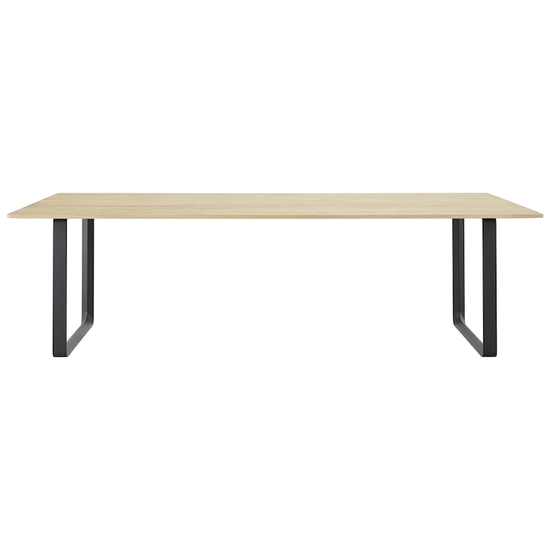 70/70 Table 108x255 cm, Solid Oak / Black