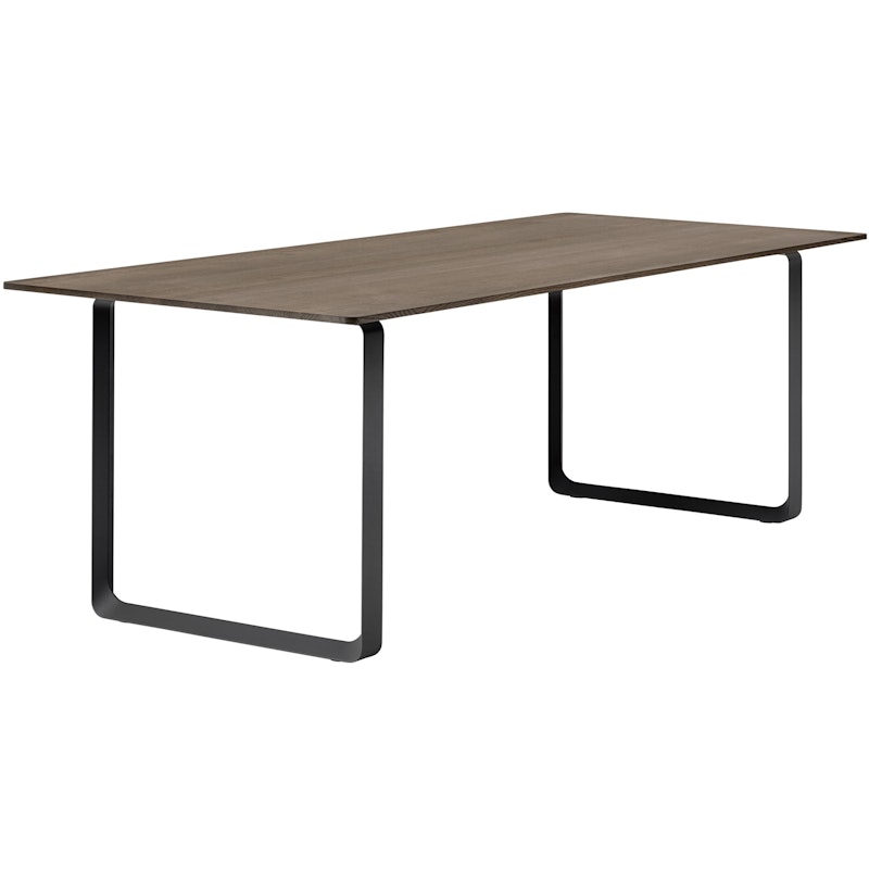 70/70 Table 90x225 cm, Solid Smoked Oak / Black